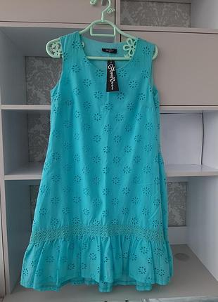 Нова жіноча котонова сукня міді