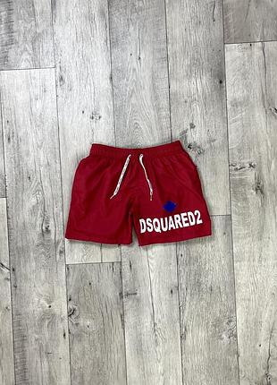 Dsquared 2 шорты s размер спортивные с принтом красные фирменные