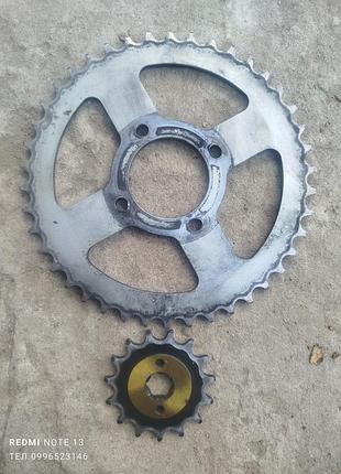 Набор зірок 15/42 (520 цепь) d58 на loncin,shineray б/у