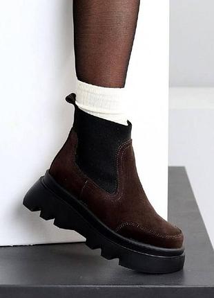 Женские ботинки viscala 27927 из натуральной замши