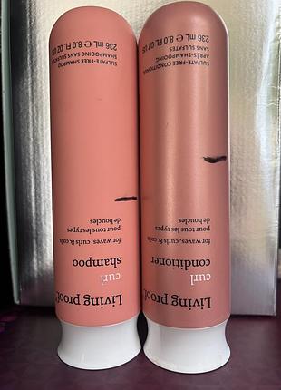 Шампунь та кондиціонер living proof sili-clone curl shampoo and conditioner