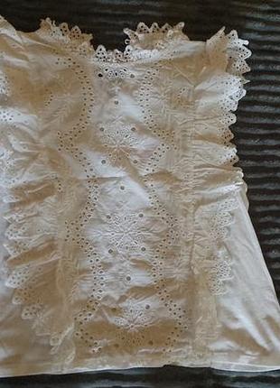 Блуза без рукавів вишиванка мереживо., ідеально на перше вересня