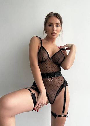 Жіночий еротичний прозорий боді