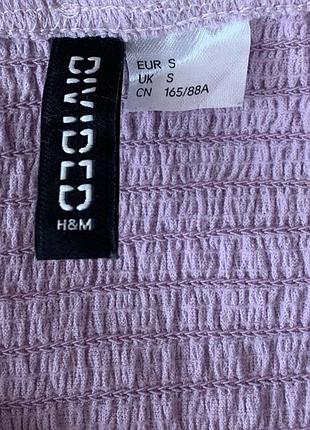 Сиреневый топ h&amp;m 2