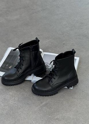 Ботинки 11338, р.36,37, натуральная кожа, черный