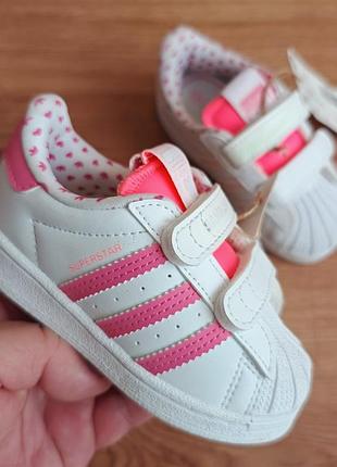 Нові оригінальні adidas superstar р22 довжина устілки по факту 14см