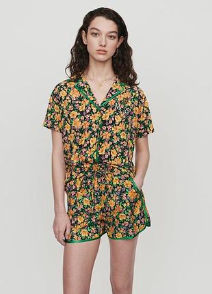 Новий. костюм сорочка та шорти maje size 1 floral print