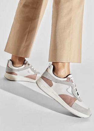 Кожаные итальянские светлые женские кроссовки gerox 🇮🇹 36 - 37 размер