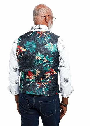 Joe browns жилет - льон і котон - 4xl • 60 - бежевий - ja636 - кежуал жилетка чоловіча класична ж60