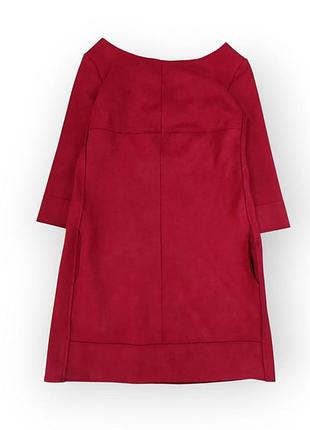 Платье женское бордовое veronica poliit, размер s, рукав три четверти