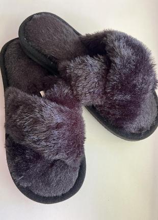 Меховые тапочки/ капці зі штучного хутру 36 р (23 см)