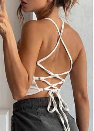 🦋расивый  топ с открытой спиной