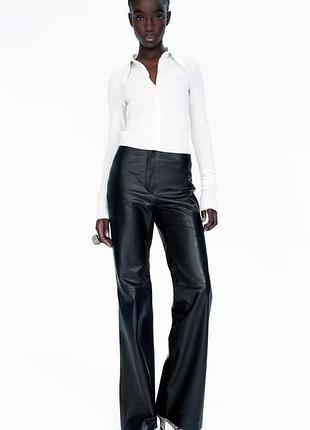Брюки 100% кожа h&m studio размер 36 (s), 38 (s), 40 (m), 44(l)