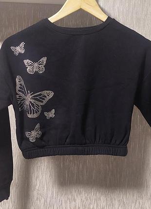 Свитшот укороченный, размер 140-146 см (10-11 лет)