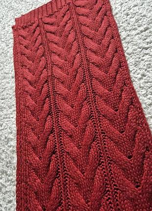 Длинный вязаный тёплый шарф шерстяной шарф шерсть