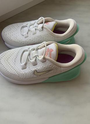 Кросівки дитячі на стопу 15 см nike air max 270 go little kids' easy on/off обовь white