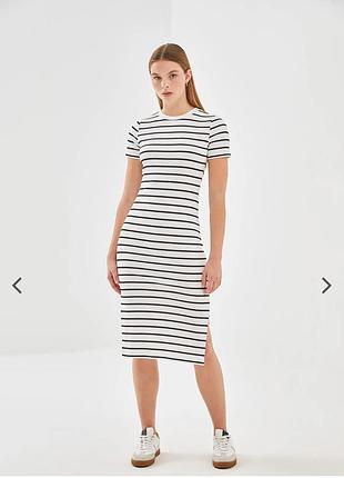 Літнє плаття рубчик в полоску