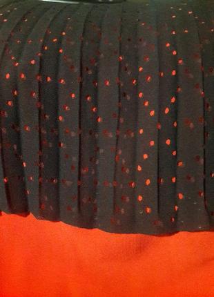 Шифонновая плиссерованная юбка с перфорацией5 фото