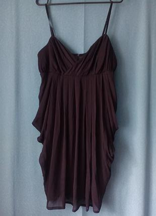 Сукня коктейльна шифонова жатка snob, l