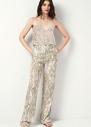 Брюки женские летние zara р. 50.