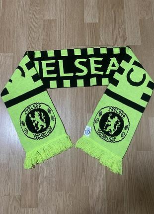 Двосторонній футбольний шарф «челсі неон»