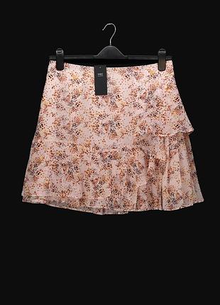 Новая шифоновая юбка мини "marks & spencer" с оборками, uk14/eur42.