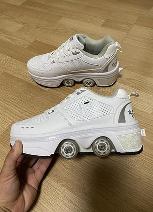 Кросівки ролики liekick classic white