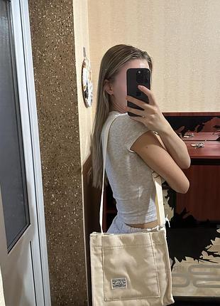 Сумка шопер бежева