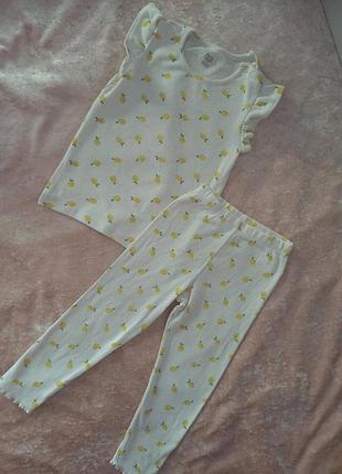 Костюм для дівчинки рубчик