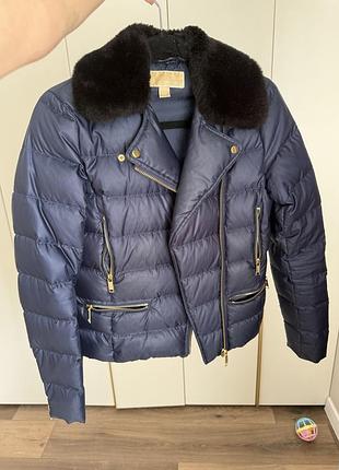 Куртка michael kors синя пухова