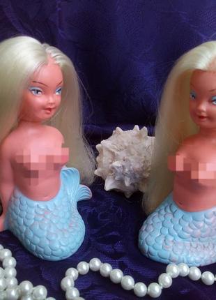 Puppenfabrik🧜‍♀️ русалонька русалка довговолоса лялька лялечка німеччина вінтаж ндр пара ляльок лот