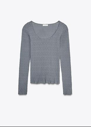 Лонгслів гіпюровий zara 6
