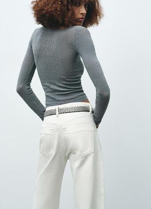Лонгслів гіпюровий zara 5