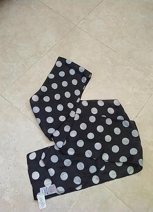 Шарфик из шелка в горошек новый