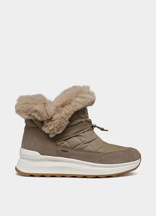 Оригинальные женские ботинки geox/ ботинки коричневого цвета geox