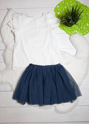 Комплект белая блузочка и фатиновая юбочка