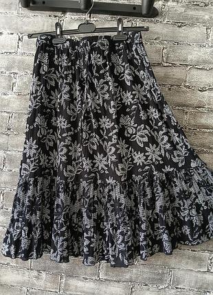 Юбка жатая лёгкая / 100%  хлопок