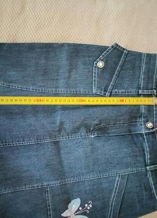 Джинсовая юбка-миди 3