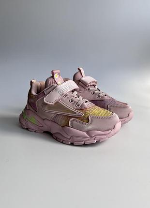 Кросівки дитячі для дівчинки clibee 30 рожевий