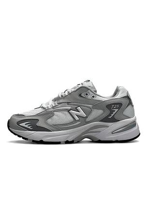 New balance 725 gray leather white. артикул owl-a1148