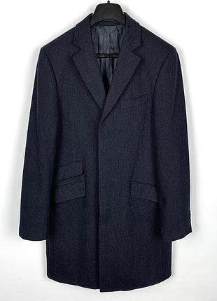 Чоловіче однотонне вовняне пальто john lewis розмір 40 м