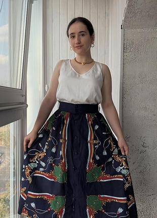 Спідниця бавовна zara у стилі версаче