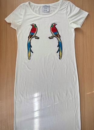 Сукня трикотажна з аплікацією платье