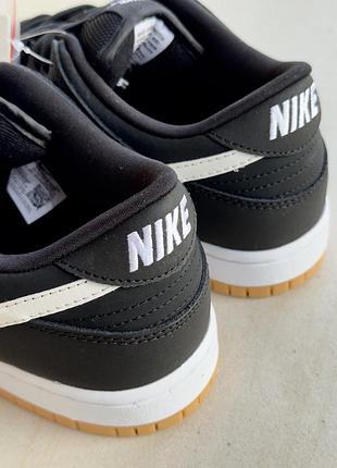 Кроссовки nike sb dunk low black gum 9