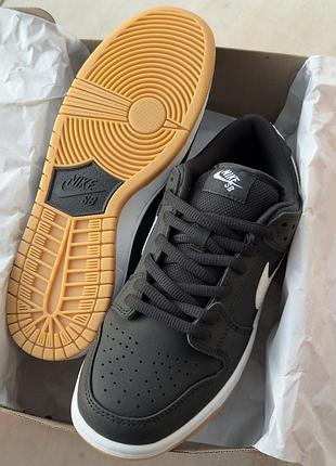 Кроссовки nike sb dunk low black gum 3