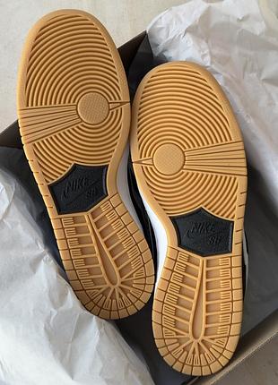 Кроссовки nike sb dunk low black gum 10