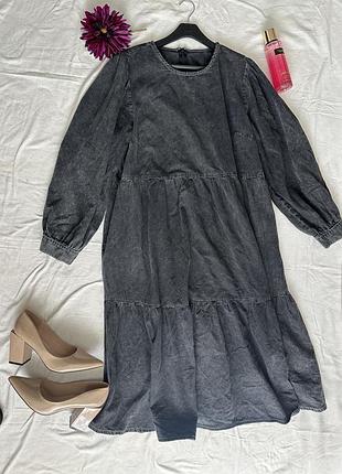 ✨ стильна сіра джинсова сукня oversize ✨