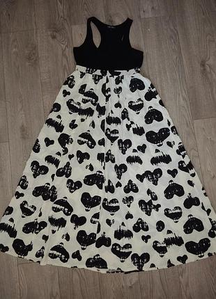 Платье в сердцах летнее