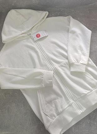 Худи на девочку белого цвета на 134 см. от cool club