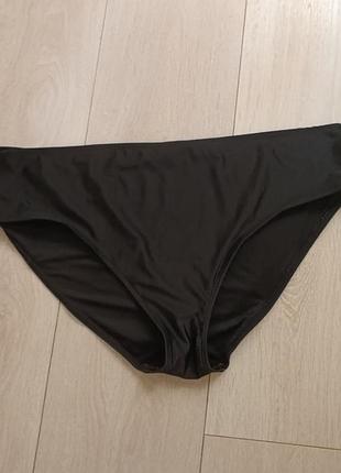 Плавки чорні базові плавочки низ купальника великого розміру xxl 2xl 16 44